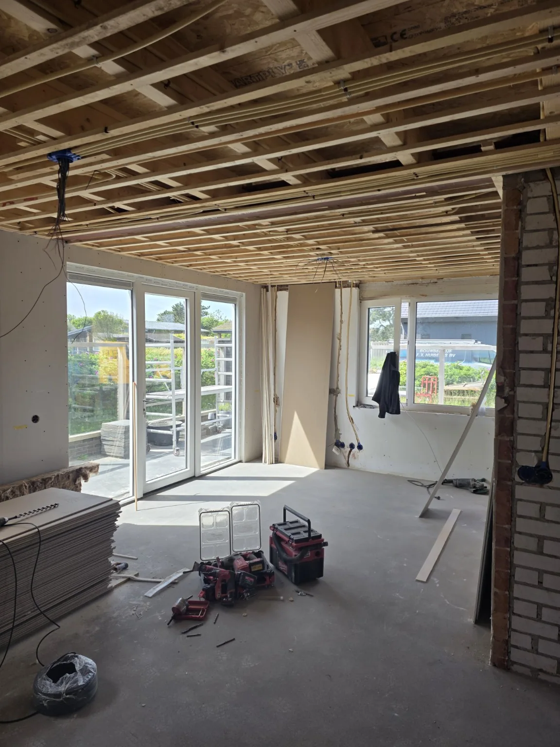 Elektrische installatie tijdens een woningrenovatie